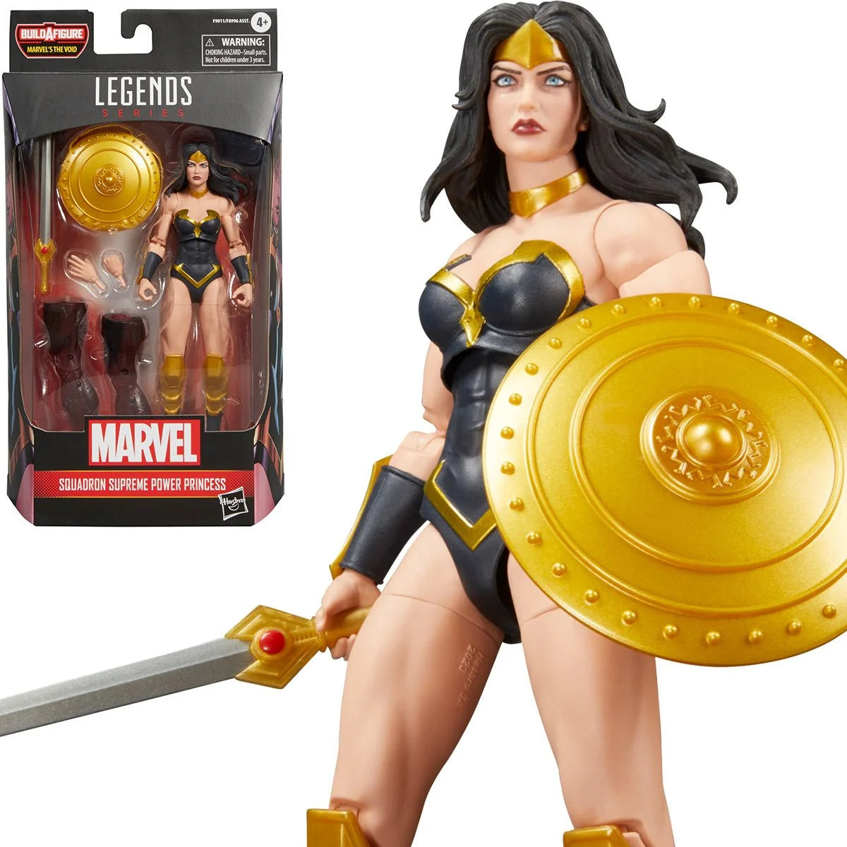 Marvel Legends Series Squadron Supreme Power Princess 6-Inch Action Figure by Hasbro, new in box collectible toy