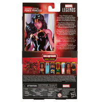 Marvel Legends Series Squadron Supreme Power Princess 6-Inch Action Figure by Hasbro, new in box collectible packaging back view