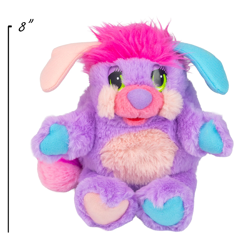 Popples 8" Small Plush Collection (Set of 3) by The Loyal Subjects, colorful purple plush character
