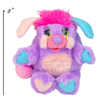 Popples 8" Small Plush Collection (Set of 3) by The Loyal Subjects, colorful purple plush character