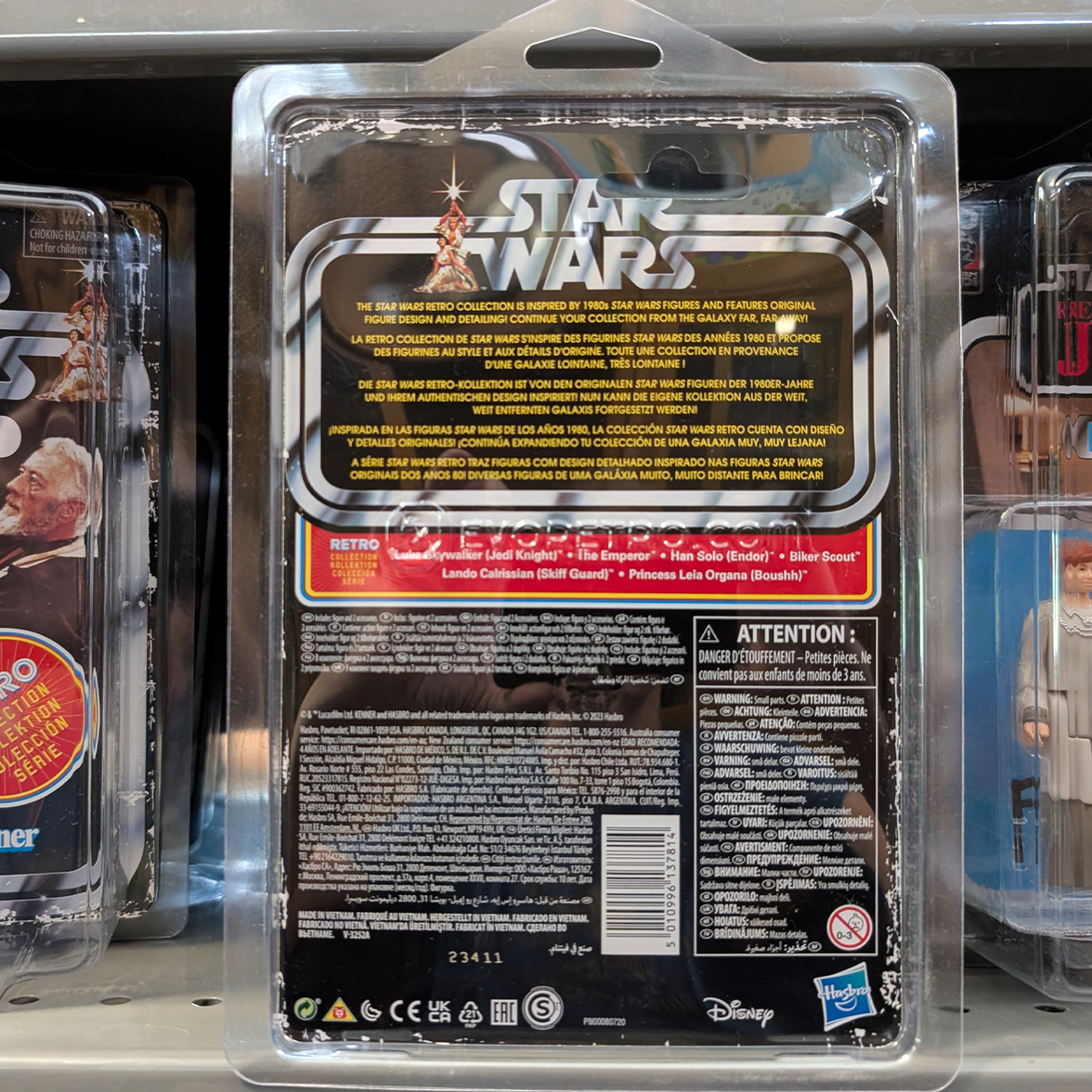 Princess Leia Boushh Star Wars Retro Collection Action Figure 1:18 ROTJ by Kenner, new in box collectible 3.75 inches