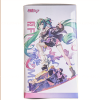 Packaging box featuring colorful anime-style artwork of Hatsune Miku Punk FiGURiZMa Sega Anime Vinyl Statue Figure by Furyo.