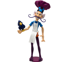 Boss Fight Studio Llc Purple Pie Man action figure with chef hat, white apron, and blue bird accessory from Strawberryland series