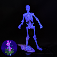 Vitruvian H.A.C.K.S. Purple Translucent Skeleton Blank 1:18 Scale Premium Action Figure - Blacklight Activated by Boss Fight Studio Llc