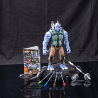 Quillroy 1:12 Scale 5" Human Porcupine Hybrid Action Figure by Altered Nation with weapons, accessories, and display base