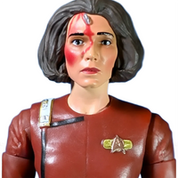Captain Garrett Star Trek The Next Generation 1/12 Scale Action Figure Nacelle with detailed face paint and uniform