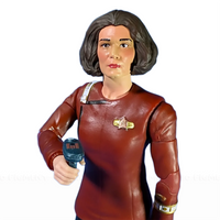 Captain Garrett Star Trek The Next Generation 1/12 Scale Action Figure Nacelle wearing uniform holding device by Nacelle