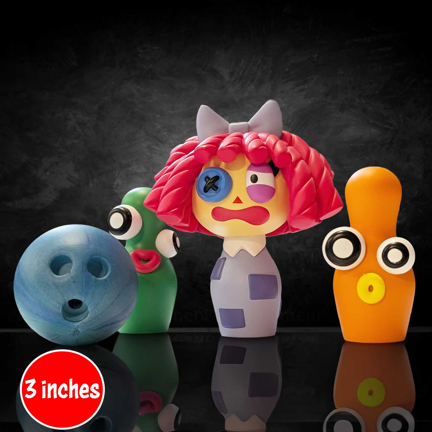 Digital Circus Animiniz: SIDESHOW Series - U-Pick Your Character 3.75-inch figure by Glitch Studios new in box