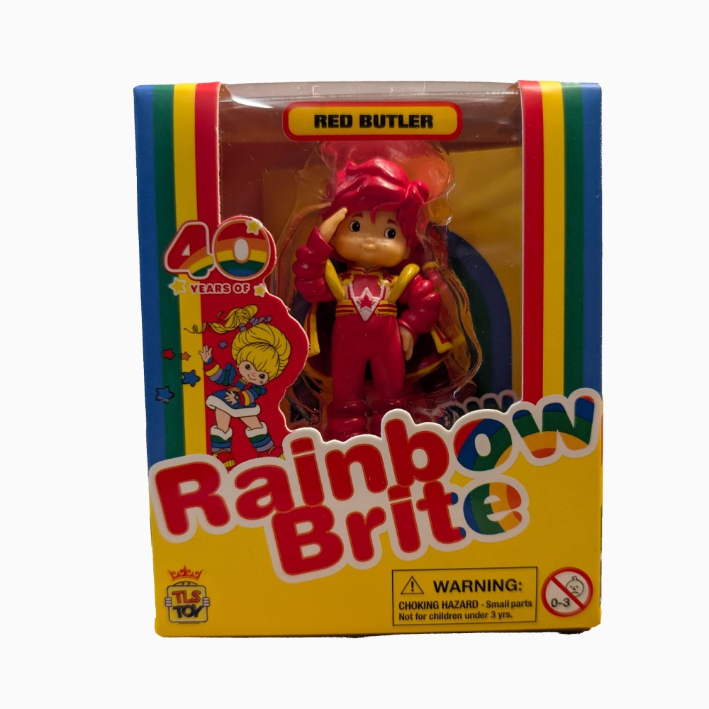 Loyal Subjects Red Butler 2.5 inch CheeBee figure in original Rainbow Brite 40 Years collector packaging