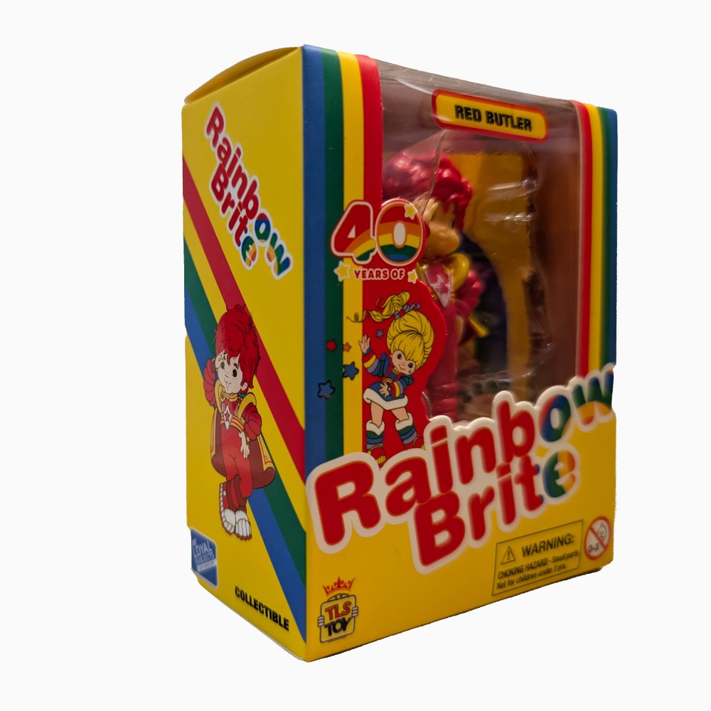 Red Butler 2.5 inch Loyal Subjects CheeBee figure in yellow Rainbow Brite 40 Years collectible box