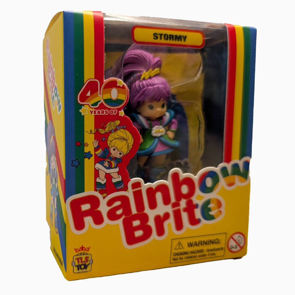 2.5 inch Loyal Subjects Stormy CheeBee figure in colorful Rainbow Brite 40 Years anniversary box packaging