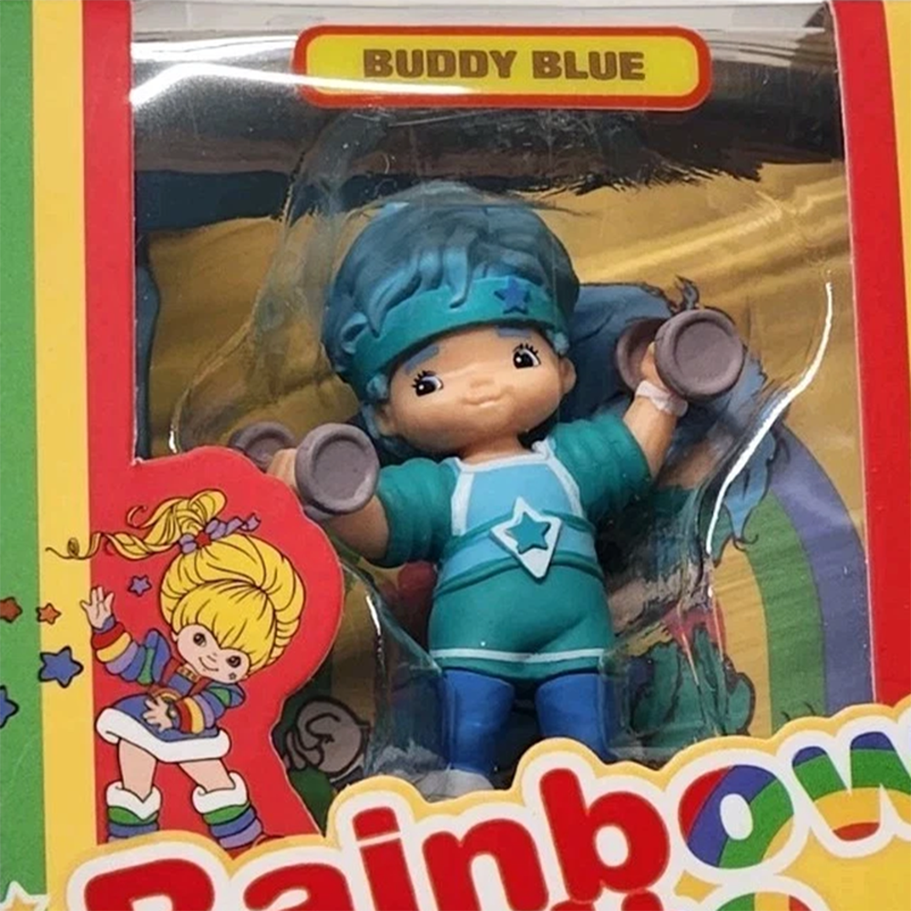 Buddy Blue 2.5" Collectible Figures Wave 2 - 40 Years of Rainbow Brite collectible by Loyal Subjects in retro packaging