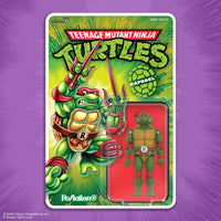 Raphael Teenage Mutant Ninja Turtles ReAction+ Action Figure by Super7 with Pair of Sais 3.75-Inch