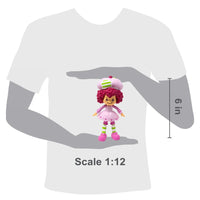 Boss Fight Studio Llc Raspberry Tart 6-inch articulated figure with curly hair, pink outfit, striped green socks, and chef hat