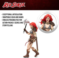 Red Sonja Deluxe Action Figure Set Boss Fight Studio Epic HACKS 1 to 12 Scale Collectible Figures Sold as Set
