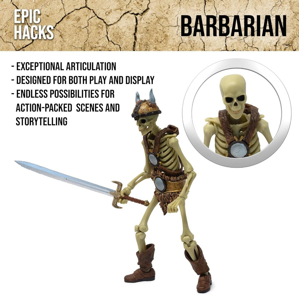Red Sonja Deluxe Action Figure with Gladiator & Barbarian Skeletons Sold as Set of 3