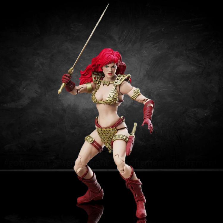 Red Sonja: Gold and Red Limited Edition Epic H.A.C.K.S. 1:12 Scale Action Figure - Boss Fight Studio Llc new in box collectible