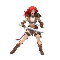 Red Sonja 50th Anniversary Epic H.A.C.K.S. 1:12 Scale Action Figure - Boss Fight Studio Llc new in box with sword and battle pose