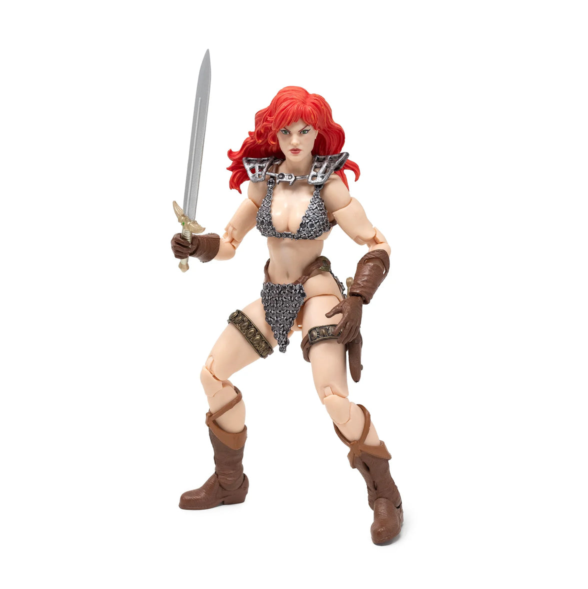 Red Sonja 50th Anniversary Epic H.A.C.K.S. 1:12 Scale Action Figure - Boss Fight Studio Llc with weapon and detailed armor