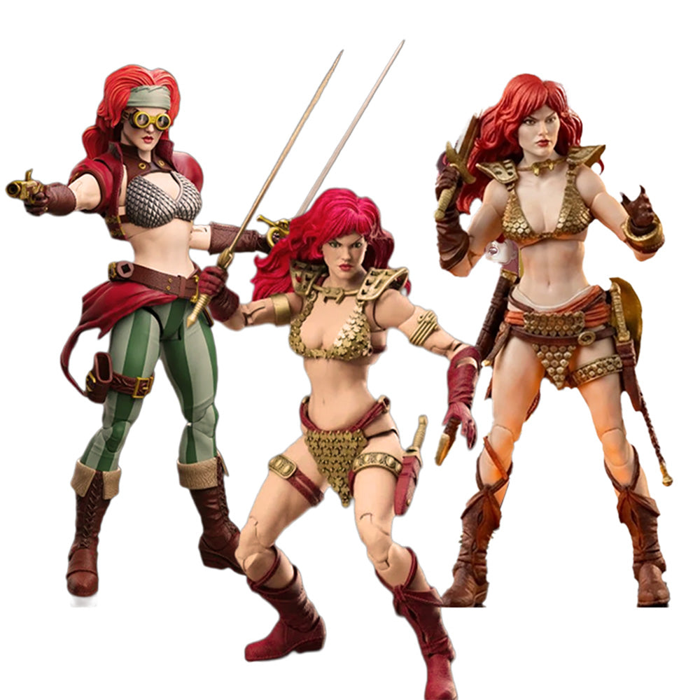 Red Sonja Boss Fight Studio Epic H.A.C.K.S. 1:12 Scale Action Figure Wave 1 Set of 3