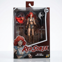 Red Sonja Hero H.A.C.K.S. 1:18 Scale Action Figure - Boss Fight Studio Llc with sword and axe accessories in packaging