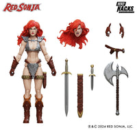 Red Sonja Hero H.A.C.K.S. 1:18 Scale Action Figure - Boss Fight Studio with extra head and weapon accessories new in box