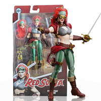 Red Sonja Steampunk Legend Epic H.A.C.K.S. 1:12 Scale Action Figure - Boss Fight Studio Llc with sword and alternate head