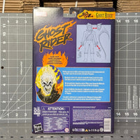 Ghost Rider 1:12 Scale 6" Marvel Legends Retro Cardback Action Figure new in box by Hasbro with flame chain accessories