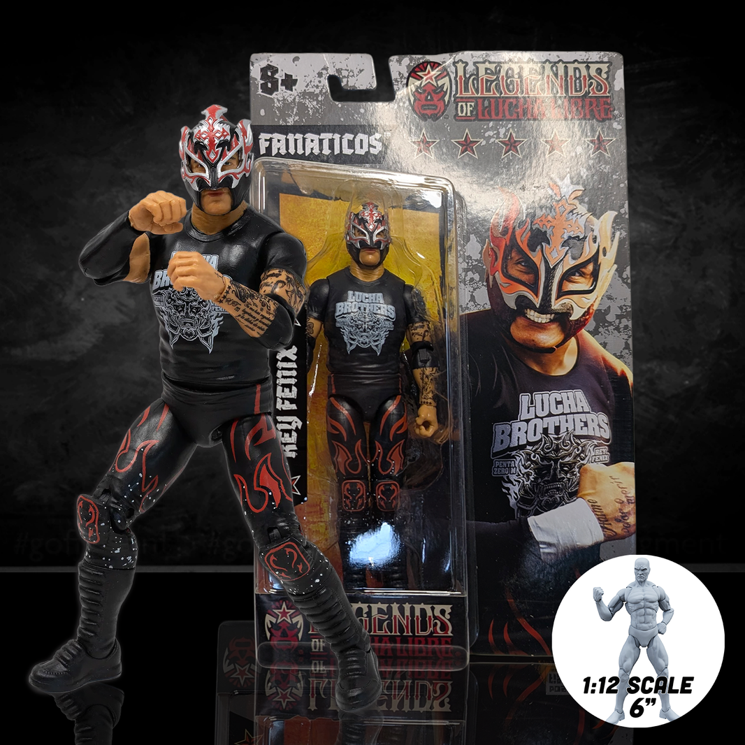 Rey Fenix Legends of Lucha Libre Fanaticos 6" Action Figure – "Animo" Edition (1:12 Scale) by Boss Fight Studio Llc new in box