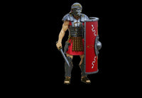 Roman Legionary (10th Anniversary Edition) -Vitruvian H.A.C.K.S. 1:18 Scale Action Figure by Boss Fight Studio Llc holding sword and shield