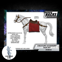 Mighty Steeds - Roman Tack Kit – RED Action Figure Accessories by Boss Fight Studio Llc, 1:18 scale, new in box