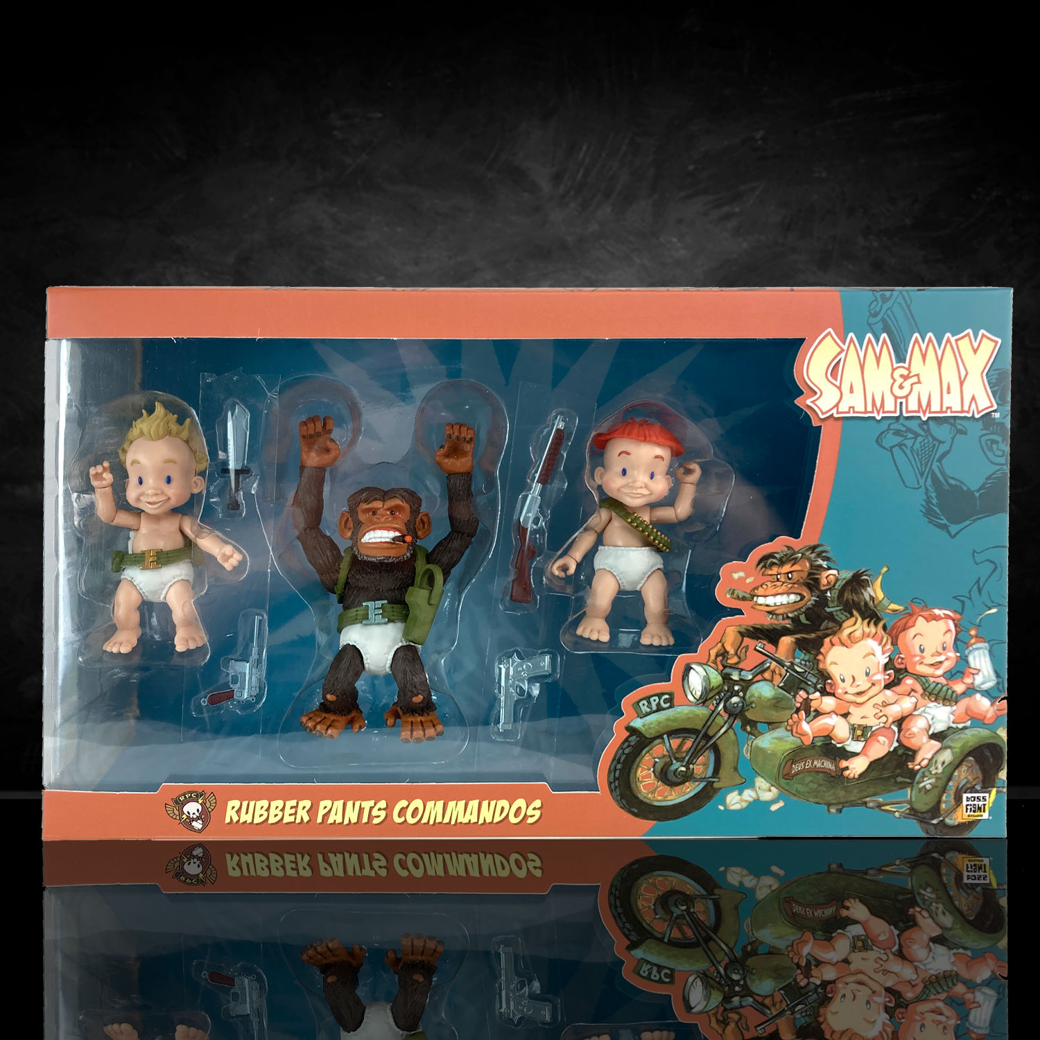 Sam and Max: Rubber Pants Commandos Deluxe Action Figure Set – Multicolor Collectible Duo new in box by Boss Fight Studio
