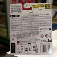Mattel Hot Wheels Rugrats Reptar Car Pop Culture 2026 packaging back view with safety and product information visible