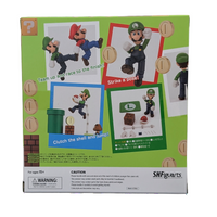 Super Mario Bros Luigi S.H.Figuarts Action Figure by Bandai Tamashii Nations new in box 3.75" scale collectible toy