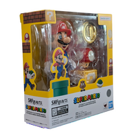 Super Mario Bros Mario S.H.Figuarts Action Figure by Bandai Tamashii Nations new in box 3.75 inch scale collectible toy