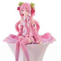 Hatsune Miku Noodle Stopper Figure Sakura Miku 2026 FuRyu Collectible with pink hair and cherry-themed outfit by Furyo