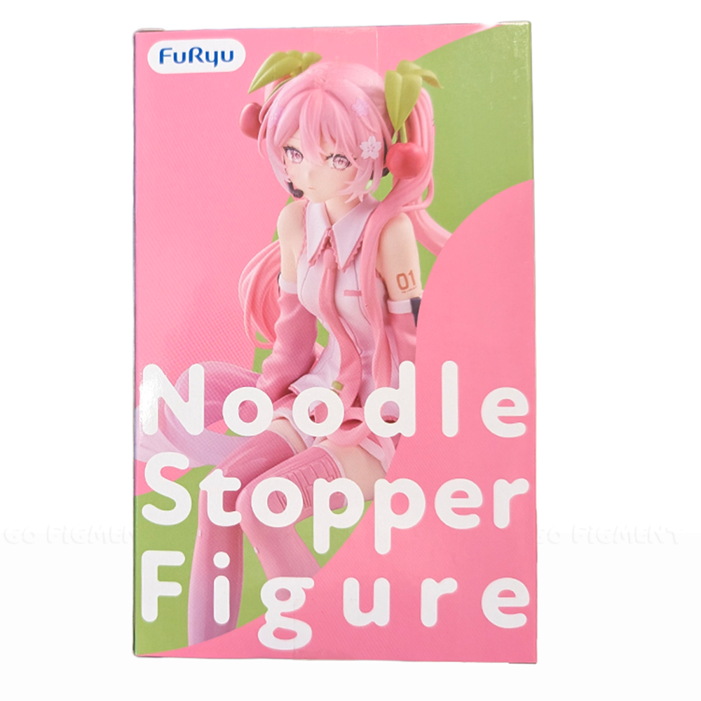 Hatsune Miku Noodle Stopper Figure Sakura Miku 2026 FuRyu Collectible in pink with green accents by Furyo