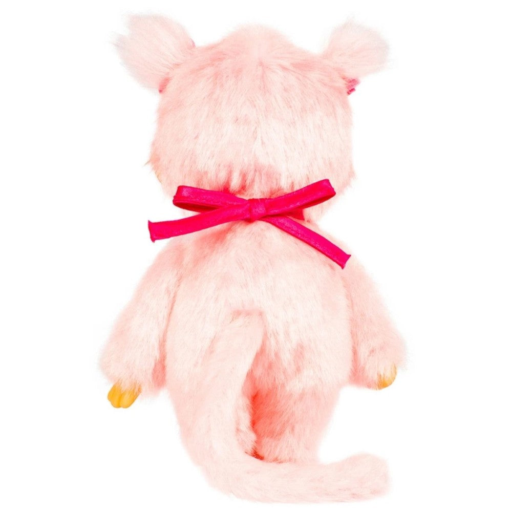 Simulated alt text for 8" Monchhichi Doll -Sakura Cherry Blossom Girl Plush - Authentic Monkey Plush, NWT for m4vh1y-be.myshopify.com. You are an expert SEO agent. You will generate an ALT text for this image. <Store_Context> Business Details: - Curated by a passionate collector, ensuring authe...