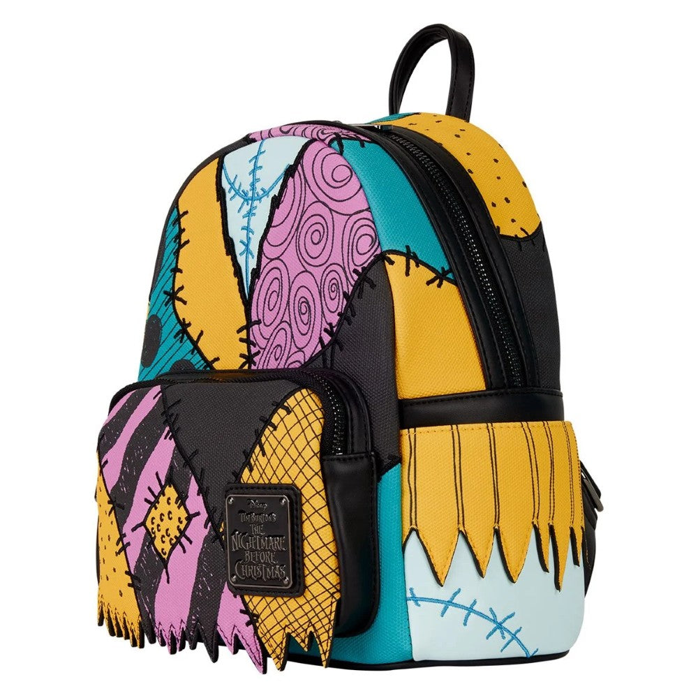 Sally Nightmare Before Christmas Loungefly Cosplay Mini-Backpack New with colorful patchwork design and stitched accents by Loungefly
