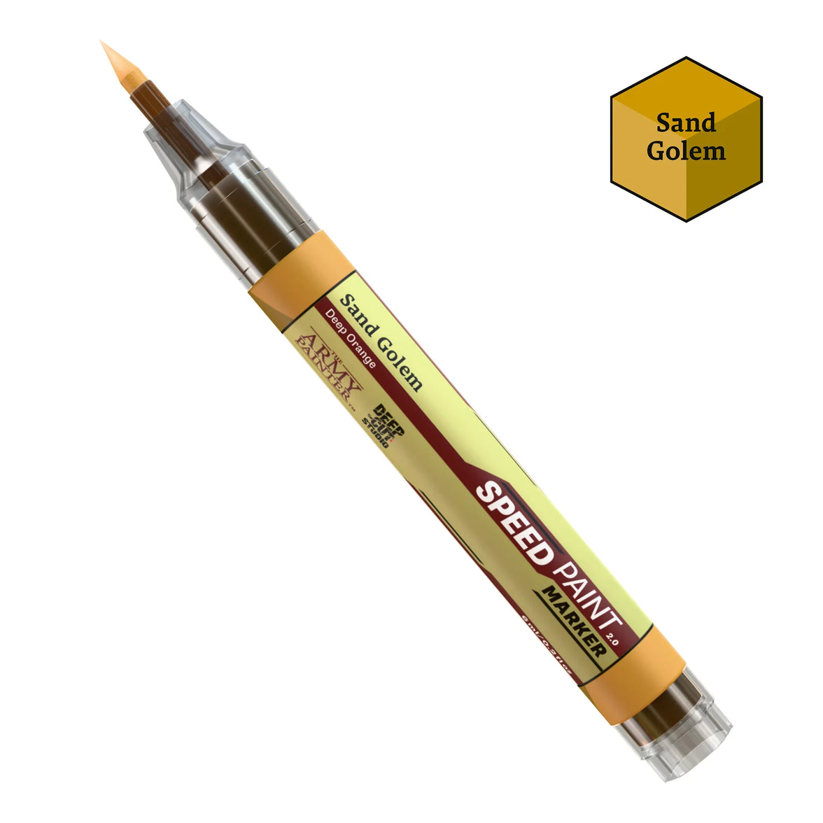 Sand Golem Army Painter Speedpaint Marker - One-Coat Miniature Paint SM1004P with precise brush tip by Army Painter