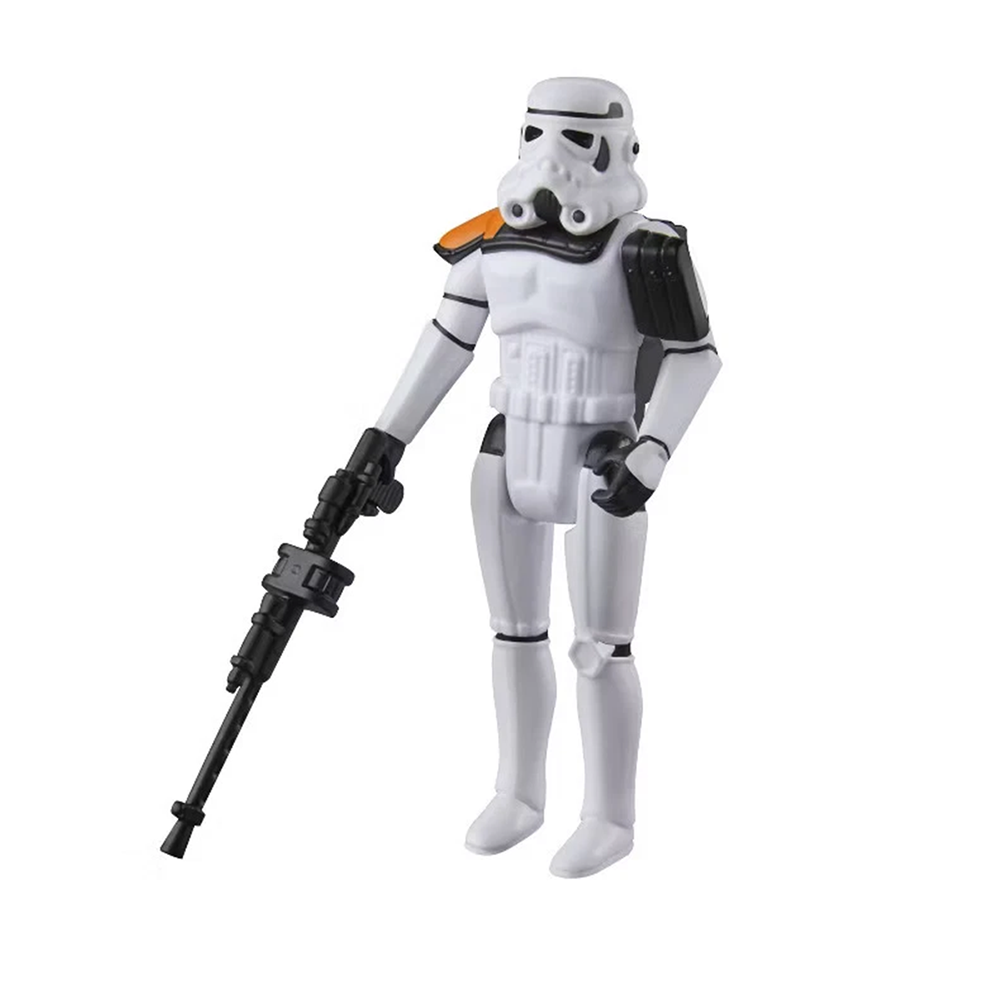 Sandtrooper Star Wars Retro Collection Action Figure by Hasbro with Blaster & Backpack 3.75 in white armored figure