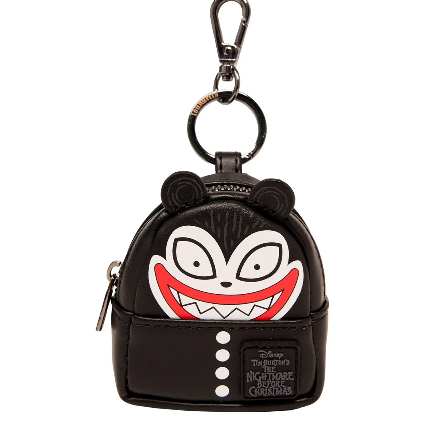 The Nightmare Before Christmas Loungefly Mini-Backpack Mystery Box Bag Charm Key Chain U-Pick featuring a black leather bear-themed design by Loungefly new in box