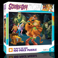Scooby Doo 100 Piece Zoinks Glow In The Dark Jigsaw Puzzle Master Pieces by Master Pieces with classic mystery scene