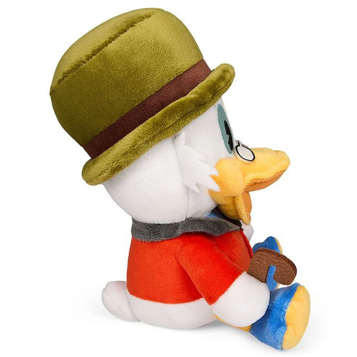 Scrooge McDuck DuckTales Disney Phunny Plush Kidrobot 7.5” new with tags wearing green hat and red jacket collectible toy