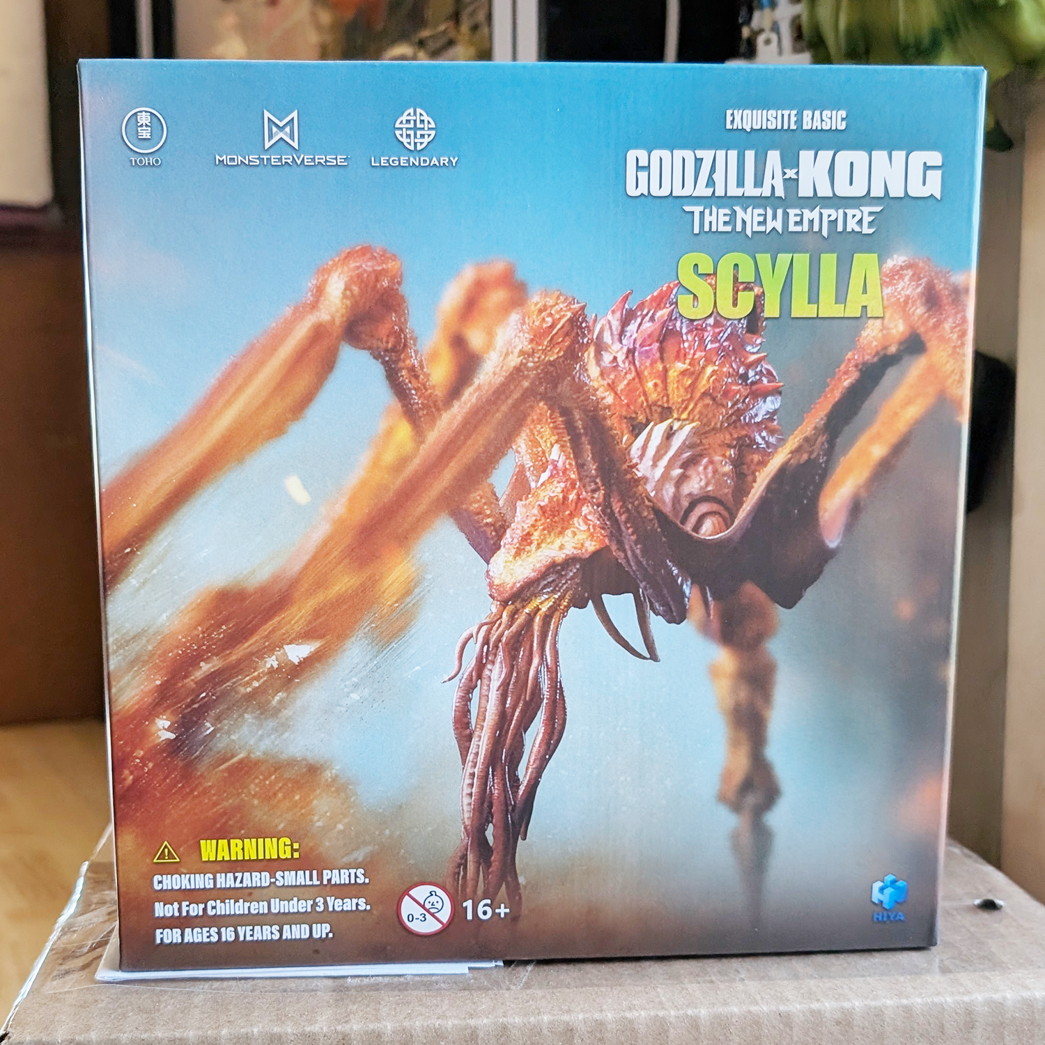 Scylla Godzilla x Kong The New Empire Hiya Toys Exquisite Basic Action Figure NIB in detailed spider-like design by Exquisite