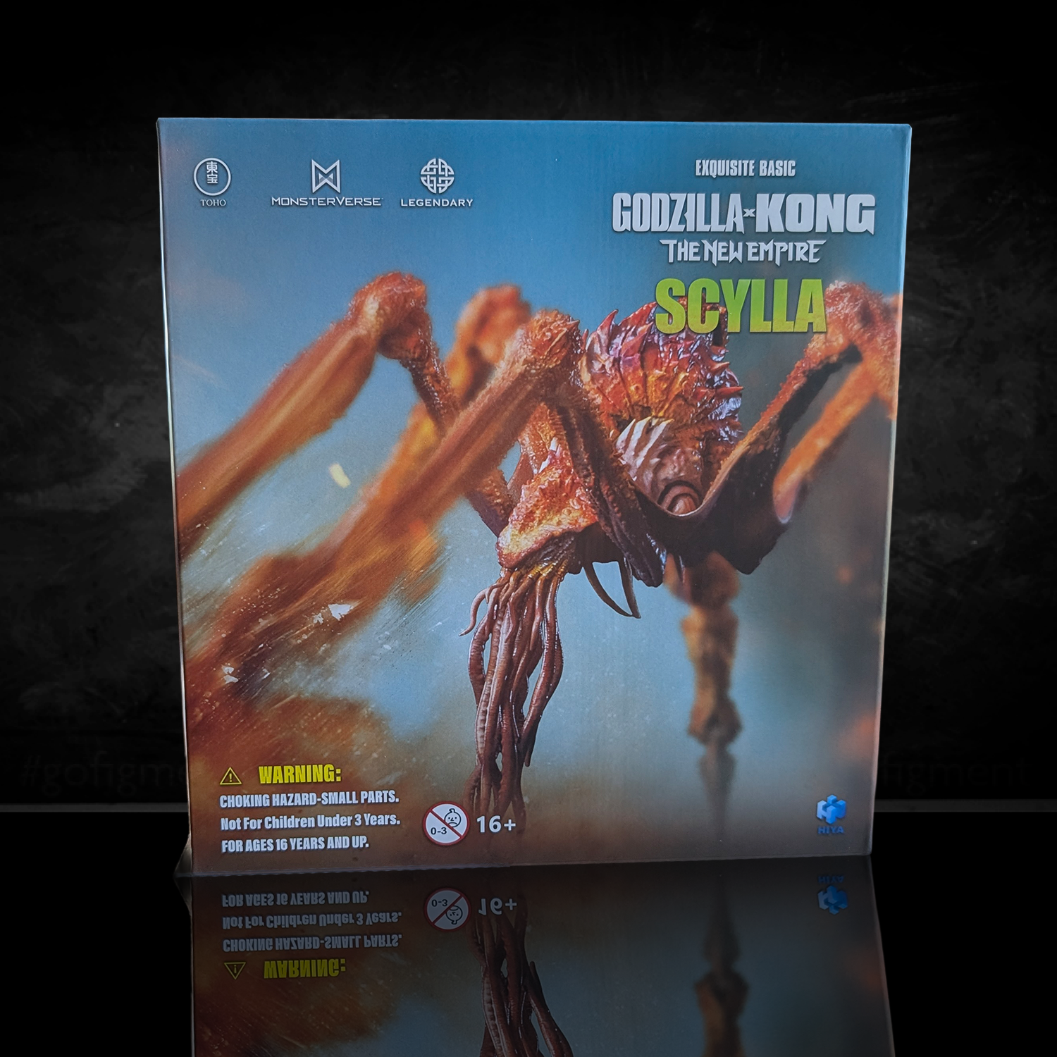 Scylla Godzilla x Kong The New Empire Hiya Toys Exquisite Basic Action Figure NIB in detailed spider-like limbs by Exquisite