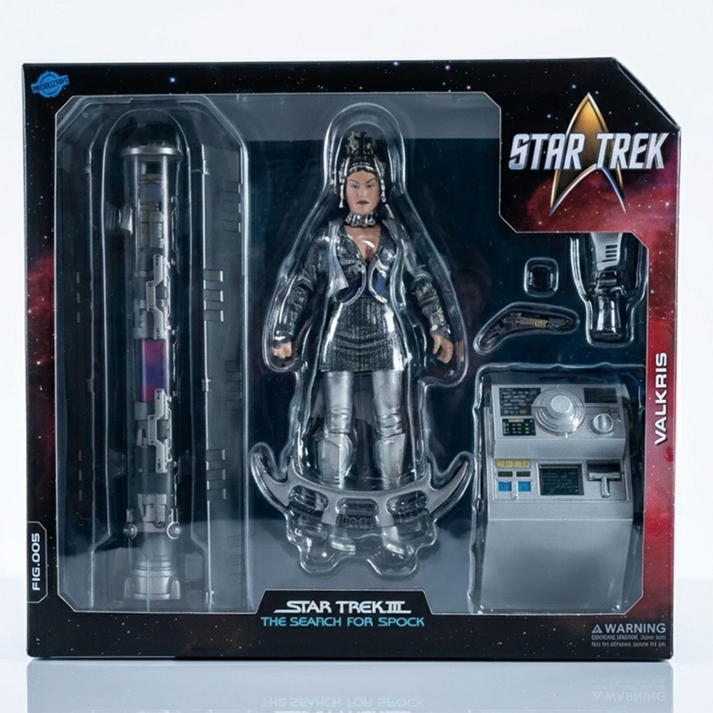 Valkris 7" Star Trek III: The Search for Spock Nacelle Premium Action Figure Collectible by Nacelle in packaging with accessories