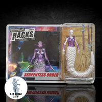 Serpentess Order of the Gorgon Horde -Vitruvian H.A.C.K.S. 1:18 Scale Action Figure by Boss Fight Studio Llc with weapons and tail accessory