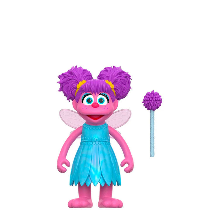 Abby Cadabby Sesame Street 3.75-inch ReAction Figure by Super7 with fairy wings and magic wand accessory