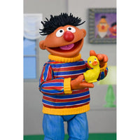 Ernie - Sesame Street Ultimate NECA 7-Inch Scale Action Figure new in box holding yellow rubber duck collectible by Neca